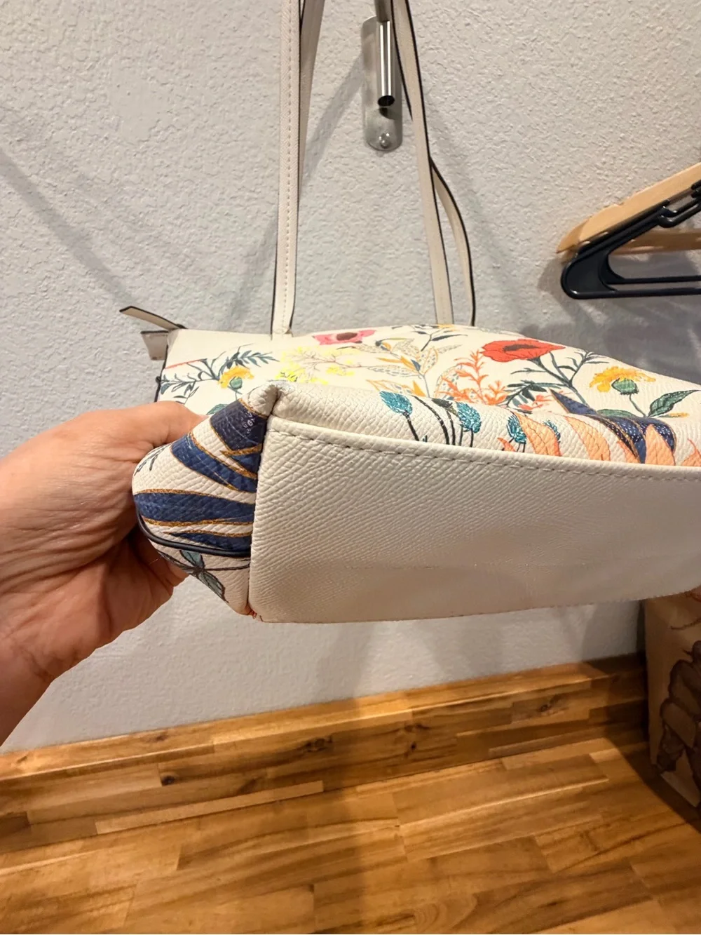 Seychelles Floral Cream Tote Bag